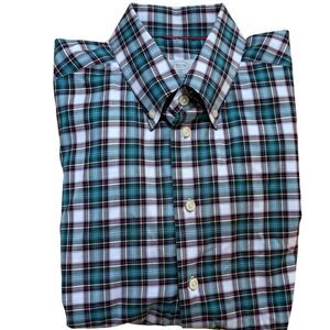 Eton 100% Cotton Checkered Slim Fit Button Down Shirt 17